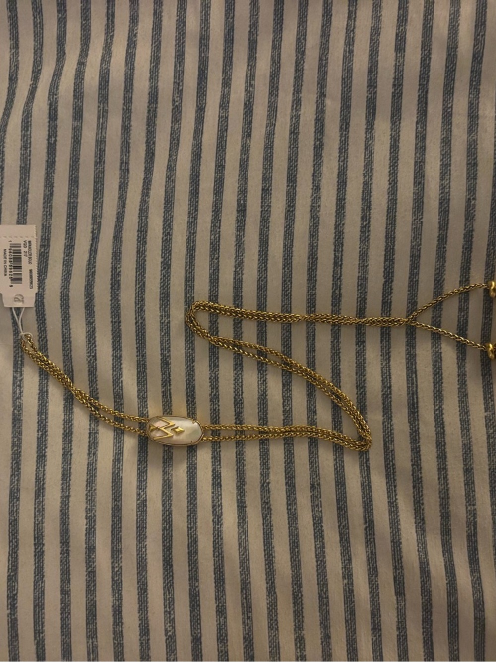 Kendra Scott Gold bolo tie necklace